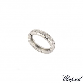 Chopard White Gold Diamond Ice Cube Ring 82/6815-1110